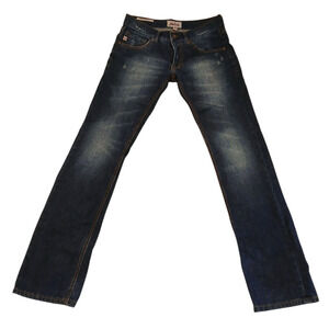JNCO Jeans Mens 100%‎ Cotton Straight Leg Dark Wash Vintage Denim Size 30x32